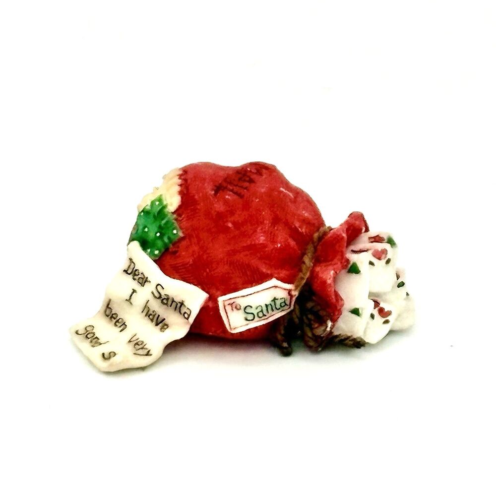 CHERISHED TEDDIES Enesco “Bear Mail” Santa's Mail Bag 1996 by Priscilla Hillman
